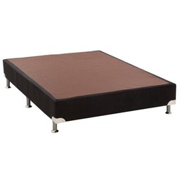 Base de Cama Box Camurca Preto Casal 138 Cm (larg) Alto - 42900 - 1 Base de Cama Box Camurca Preto Casal 138 Cm (larg) Alto - 42900 - 1