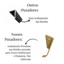 Ver imagem 4 de Kit 30 Puxador Wave Cava para Porta Gaveta de Alumínio 200mm - Ouro