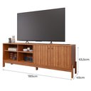 Ver imagem 4 de Rack Bancada Holanda 185cm Cinamomo para Tv até 60” - Permóbili