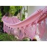 Rede de Descanso Dormir Casal Rosa Bebê Algodão 300kg Gigant - 2