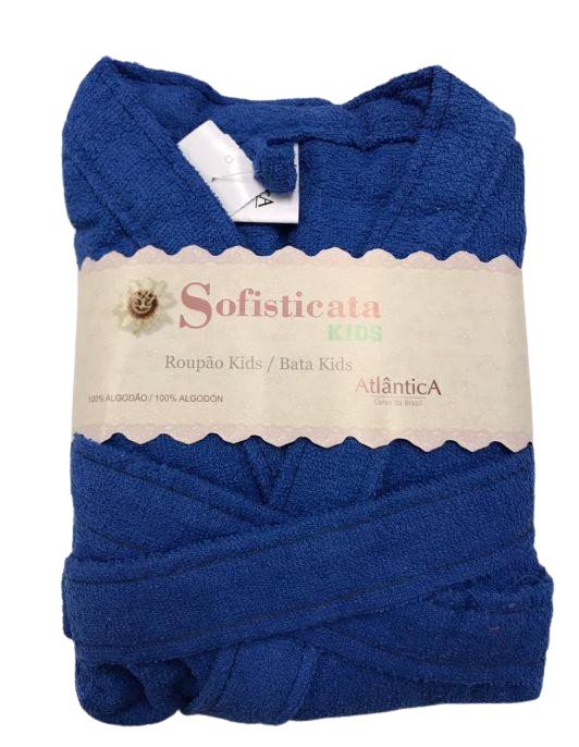 Ver imagem 1 de Roupão Felpudo Infantil Tamanho 12 Atlântica