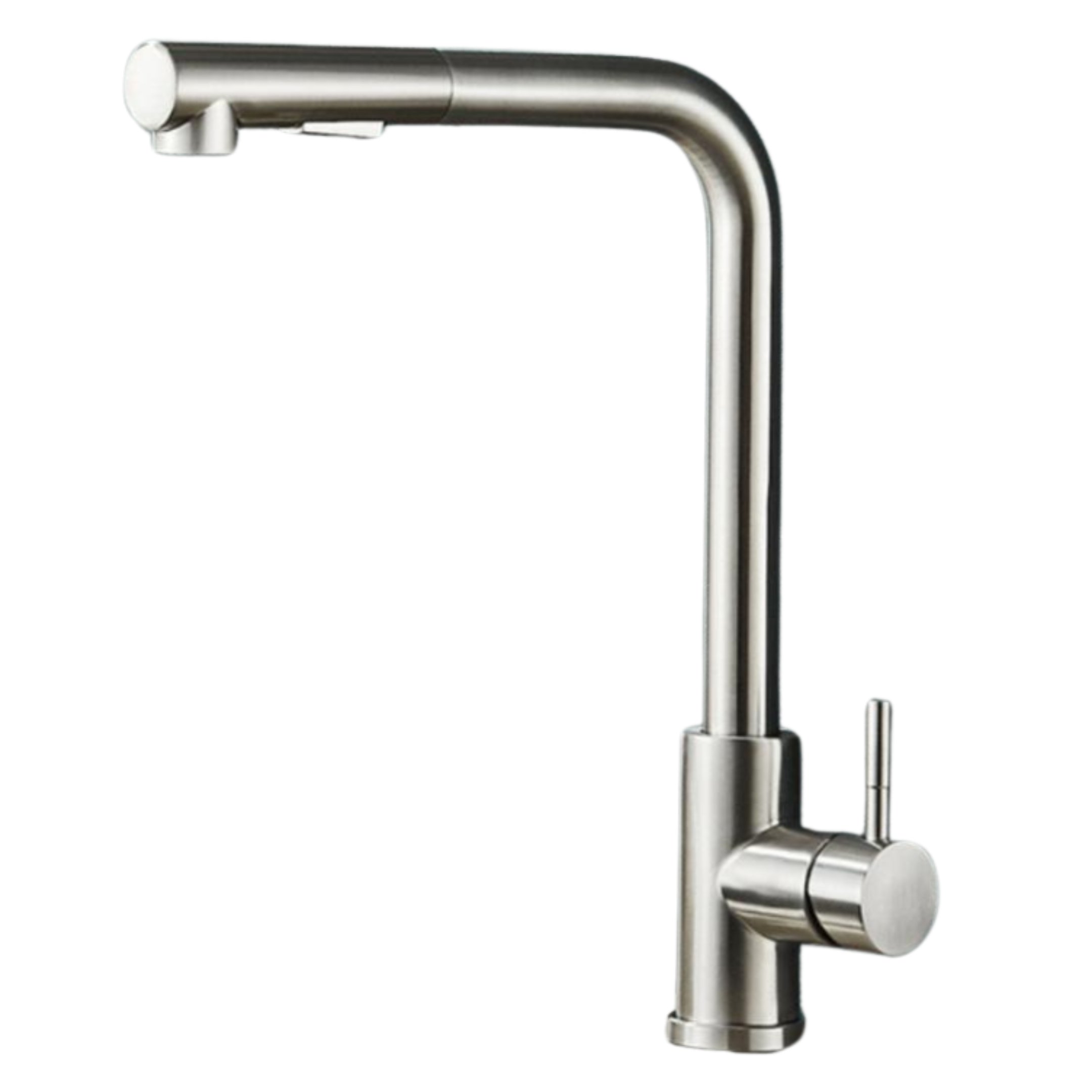 Torneira Cozinha Pull Out Inox Prata C/ Monocomando