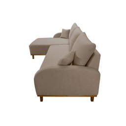 Sofá 3 Lugares com Chaise Lado Esquerdo 250cm em Linho Mercúrio - 5