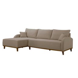 Sofá 3 Lugares com Chaise Lado Esquerdo 250cm em Linho Mercúrio - 2