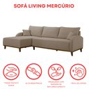 Ver imagem 7 de Sofá 3 Lugares com Chaise Lado Esquerdo 250cm em Veludo Mercúrio