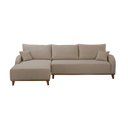 Ver imagem 4 de Sofá 3 Lugares com Chaise Lado Esquerdo 250cm em Veludo Mercúrio Marrom