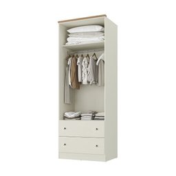 Conjunto Dormitório 1 Cama Solteiro 1 Guarda-roupa 2 Portas Ananda Cabecasa Madeiramadeira - 19