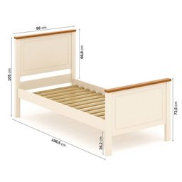 Conjunto Dormitório 1 Cama Solteiro 1 Guarda-roupa 2 Portas Ananda Cabecasa Madeiramadeira - 3