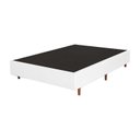 Ver imagem 3 de Cama Base Box Casal Sintético Branco 27x138x188