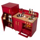 Ver imagem 2 de Cozinha Infantil Completa com Geladeira Vermelho Fabrink
