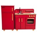 Ver imagem 1 de Cozinha Infantil Completa com Geladeira Vermelho Fabrink