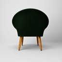 Ver imagem 7 de Poltrona Decorativa para Sala de Jantar Tecido Veludo Premium Estrutura Resistente Pés Palito
