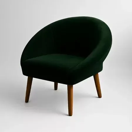 Poltrona Decorativa para Sala de Espera Tecido Veludo Confortavel Pés Palito Reforçado