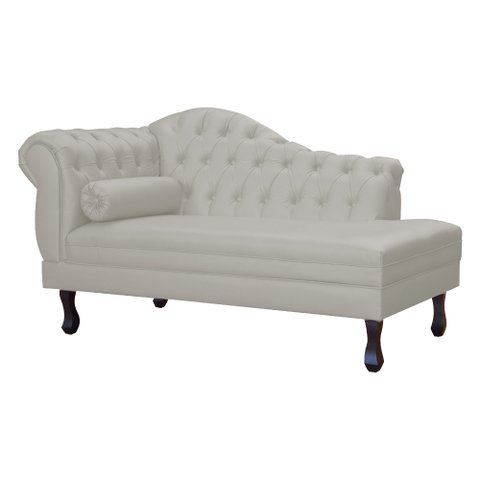 Divã Moderno Larissa Lado Direito Veludo Bege - Montanaris Decor