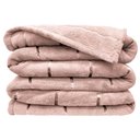 Ver imagem 1 de Cobertor Veneza Queen Manta Ultrasoft Premium Listrada Extra Macia - Rosê