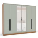 Ver imagem 2 de Guarda Roupa 6 Portas e 4 Gavetas com Espelho Valência