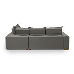 Sofá de Canto 5 Lugares Vitoria 270cm Retrátil e Reclinável com Tecido Veludo Nobre Sofatec - 5