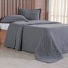 Kit Colcha Casal Miraggio New Soft 220x240cm Grafite - 1