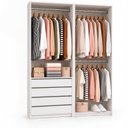 Ver imagem 2 de Armário Closet Modulado Gavetas e Cabideiros Arara Zoe e Max Branco