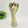 Anjo Dourado Rendado 21x9x6cm Estátua Decorativa - 2