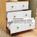 Ver imagem 7 de Quarto de Bebê Completo com Berço Americano Guarda-roupa e Cômoda 100% Mdf Teka Espresso Móveis