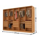 Ver imagem 3 de Guarda Roupa Casal Everest MDF 10 Pts 12 Gav 5 Prateleiras