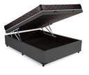 Ver imagem 2 de Cama Box Baú Casal Conforto Sintético Cinza + Colchão Casal Conforto Espuma D33 Com EPS 26x138x188