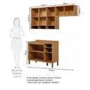 Ver imagem 3 de Cozinha Modulada Compacta 3 Peças 8 Portas MDF 200cm Malta Espresso Móveis Espresso Moveis