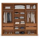 Ver imagem 5 de Guarda-Roupa 3 Portas de Correr 4 Gavetas com Espelho Valência