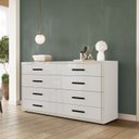 Ver imagem 1 de Cômoda 8 Gavetas Valência Branco