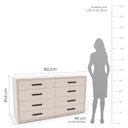 Ver imagem 3 de Cômoda 8 Gavetas Valência