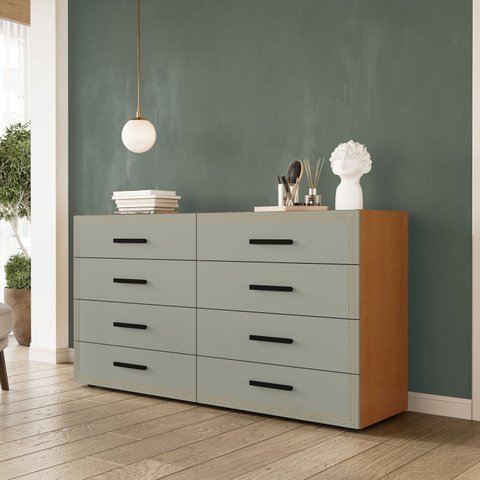 Cômoda 8 Gavetas 83,5x150x46 Cm Valência