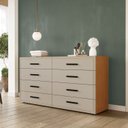 Ver imagem 1 de Cômoda para Quarto 8 Gavetas Valência
