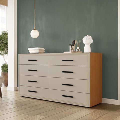 Cômoda para Quarto 8 Gavetas Valência