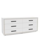 Ver imagem 2 de Cômoda 6 Gavetas 61,1x150,1x46 cm Valência Branco