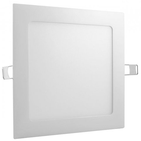 Painel Plafon Led Embutir Slim 15x15 12w Quadrado 6000k Branco Frio