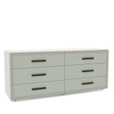 Ver imagem 2 de Cômoda 6 Gavetas 611x150,1x46 Cm Valência