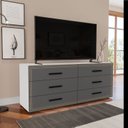 Ver imagem 1 de Cômoda 6 Gavetas 63,1x150,1x46 Cm Valência