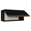 Ver imagem 5 de Armário Aéreo de Cozinha com 1 Porta Basculante 70 cm Preto Pieta Madesa