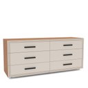 Ver imagem 2 de Cômoda 6 Gavetas Móveis 150,1cm 63,1cm 46cm Valência