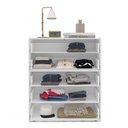 Ver imagem 5 de Cômoda 5 Gavetas Móveis 104,2cm 90cm 46cm Valência Azul/Branco