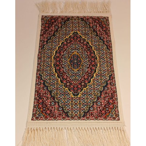 Tapete Clássico Oriental Mahi Bege 60x40 cm Tipo Persa