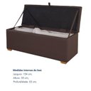 Ver imagem 6 de Puff Baú Cama 160cm Paris com Acento Confortável Yescasa
