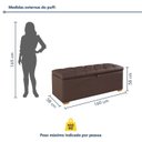 Ver imagem 3 de Puff Baú Cama 160cm Paris com Acento Confortável Yescasa