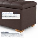 Ver mais imagens de Puff Baú Cama 160cm Paris com Acento Confortável Yescasa
