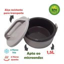 Ver imagem 4 de Marmita Termica Alça 1,5l Preto Soprano