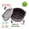 Marmita Termica Alça 1,5l Preto Soprano - 4