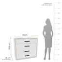 Ver imagem 3 de Cômoda 4 Gavetas Valência Branco