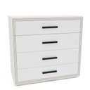 Ver imagem 2 de Cômoda 4 Gavetas Valência Branco