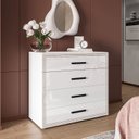 Ver imagem 1 de Cômoda 4 Gavetas Valência Branco